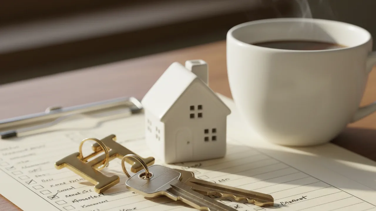 North Brisbane first home buyer checklist with house keys